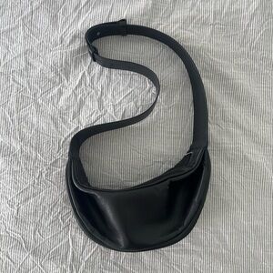 COS Black Leather Crossbody Bag
